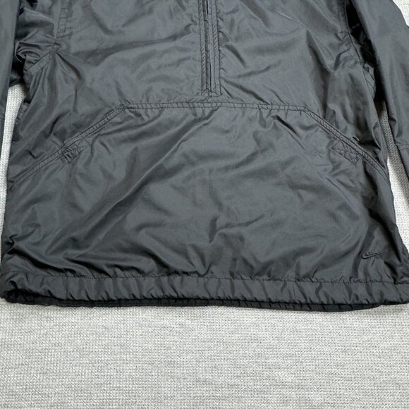 Nike Womens Black Half Zip Windbreaker Jacket High Neck Lined Long Sleeve Medium - Picture 6 of 16